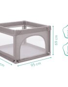 FILLIKID Tarc copii Mia grey melange 95x95 cm
