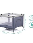 FILLIKID Tarc pentru copii Orlando Safari grey 105x96