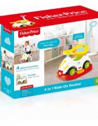 FISHER PRICE Masinuta copii fara pedale 4 in 1 Ride on rocker prevazuta cu maner si protectie laterala suport pentru picioare de la 12 luni pana la 23 kg