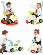 FISHER PRICE Masinuta copii fara pedale 4 in 1 Ride on rocker prevazuta cu maner si protectie laterala suport pentru picioare de la 12 luni pana la 23 kg