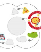 FISHER PRICE Set masuta multifunctionala si un scaunel Its Giggle Time