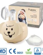 FLAEM Aparat de aerosoli Puppy masca copii si adulti Soft Touch bej