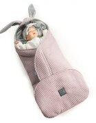 Floo for Baby Paturica de infasat tip sac pentru caruciorscaun auto Footmuff Waffle Blueberry