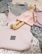 Floo for Baby Paturica de infasat tip sac pentru caruciorscaun auto Footmuff Waffle Blueberry