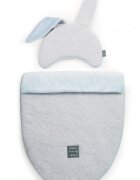 Floo for Baby Set saculet si pernuta pentru carucior Iepuras Albastru