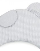 Floo for Baby Set saculet si pernuta pentru carucior Waffle Ursulet gri