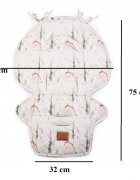Floo for Baby Set salteluta si protectii centuri pentru carucior Pad Birds