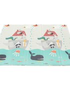 Flumi Covoras de joaca pliabil cu 2 fete 180x200 cm Stradute si arca lui Noe