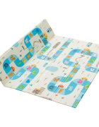 Flumi Covoras de joaca pliabil cu 2 fete 180x200 cm Stradute si arca lui Noe