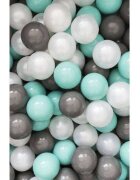 Flumi Set 200 bile din plastic colorate albverde mentagri 7 cm