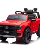 Ford Masinuta electrica copii Ranger Red cu licentascaun din piele ecologicatelecomanda 2.4Gacumulator 12V4.5Ahdoua motoarex35wlumini ledoglinzi retrovizoareusi cu deschidereportbagaj