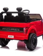 Ford Masinuta electrica pentru 2 copii Raptor F-150 Cobalt Red cu licentaproiectoareacumulator 24Vtelecomanda 2.4Gfaruri ledmotoare x 200wslow startcenturi de siguranta individualegreutate admisa 60kg