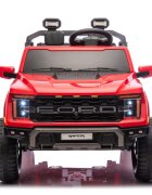 Ford Masinuta electrica pentru 2 copii Raptor F-150 Cobalt Red cu licentaproiectoareacumulator 24Vtelecomanda 2.4Gfaruri ledmotoare x 200wslow startcenturi de siguranta individualegreutate admisa 60kg