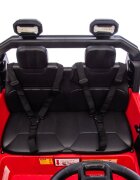 Ford Masinuta electrica pentru 2 copii Raptor F-150 Cobalt Red cu licentaproiectoareacumulator 24Vtelecomanda 2.4Gfaruri ledmotoare x 200wslow startcenturi de siguranta individualegreutate admisa 60kg