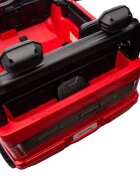 Ford Masinuta electrica pentru 2 copii Raptor F-150 Cobalt Red cu licentaproiectoareacumulator 24Vtelecomanda 2.4Gfaruri ledmotoare x 200wslow startcenturi de siguranta individualegreutate admisa 60kg