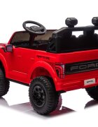 Ford Masinuta electrica pentru 2 copii Raptor F-150 Cobalt Red cu licentaproiectoareacumulator 24Vtelecomanda 2.4Gfaruri ledmotoare x 200wslow startcenturi de siguranta individualegreutate admisa 60kg