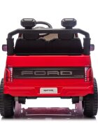 Ford Masinuta electrica pentru 2 copii Raptor F-150 Cobalt Red cu licentaproiectoareacumulator 24Vtelecomanda 2.4Gfaruri ledmotoare x 200wslow startcenturi de siguranta individualegreutate admisa 60kg