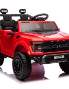 Ford Masinuta electrica pentru 2 copii Raptor F-150 Cobalt Red cu licentaproiectoareacumulator 24Vtelecomanda 2.4Gfaruri ledmotoare x 200wslow startcenturi de siguranta individualegreutate admisa 60kg
