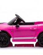 Ford Masinuta electrica pentru copii Mustang GT500 and Shelby Cobra Pink 60W cu telecomanda si licenta deschidere usi lumini oglinzi retrovizoare si centura siguranta