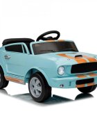 Ford Masinuta electrica pentru copii Mustang Shelby GT350 Light Blue 12V cu licenta2 motoare x 25wroti EVAusi cu deschiderefaruri si stopuri LEDunitate audio cu muzicaUSBbluetoothindicator bateriecentura de siguranta