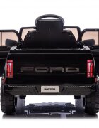 Ford Masinuta electrica pentru copii Raptor F-150 Black cu licentafaruri ledmuzica2 motoareacumulator 12V45Ahdeschidere usislow startspatiu de depozitare