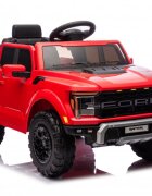 Ford Masinuta electrica pentru copii Raptor F-150 Red cu licentafaruri ledmuzica2 motoareacumulator 12V45Ahdeschidere usislow startspatiu de depozitare