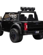 Ford Masinuta electrica pentru copii SuperDuty F450 Black cu 2 locuritelecomandaacumulator 24Vlumini LEDroti rezistente oglinzi retrovizoarefunctie trollerunitate audio USBbluetoothscaun reglabilindicator baterie