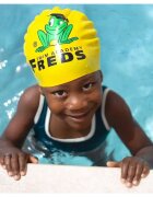 FREDS SWIM ACADEMY Casca de inot din silicon model cu imprimeu