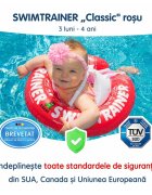 FREDS SWIM ACADEMY Colac de inot pentru bebelusi si copii Swimtrainer Classic rosu 3 luni-4 ani