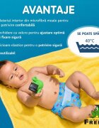 FREDS SWIM ACADEMY Scutec reutilizabil pentru inot bebelusi blue marimea 1 4-9 kg