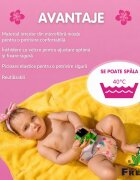 FREDS SWIM ACADEMY Scutec reutilizabil pentru inot bebelusi roz marimea 2 9-16 kg