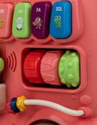 Free2Move Antemergator Magic Train Pink 5 in 1 cu diverse activitati de joaca panou educational efecte sonore si luminoase