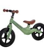 Free2Move Bicicleta fara pedale Cool Bike Verde cu ghidon si sa reglabile roti din Eva greutate admisa 30 kg roti 12 inch 24 luni+