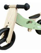 Free2Move Tricicleta copii fara pedale din lemn Mint varsta 1-3 ani transformabila in bicicleta de echilibru scaun reglabil pe inaltime un limitator de directie si roti silentioase