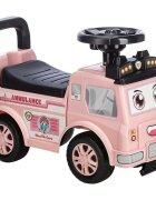 Free2Move Vehicul ride-on Ambulanta cu lumini si sunete spatiu de depozitare 19-36 luni Roz