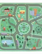 Free2Play Covoras puzzle pentru copii Road din spuma 91x91 cm