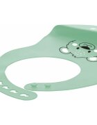 FreeON Baveta moale din silicon cu buzunar 31x24 cm Bear Green