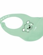 FreeON Baveta moale din silicon cu buzunar 31x24 cm Bear Green
