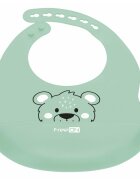 FreeON Baveta moale din silicon cu buzunar 31x24 cm Bear Green