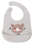 FreeON Baveta moale din silicon cu buzunar Bear Grey