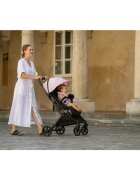 FreeON Carucior pentru copii Tao Pink cu maner pentru transport roti cu suspensie greutate suportata 22 kg