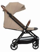 FreeON Carucior sport Bold pliabil automat roti cu suspensii de la nastere pana la 22 kg cu spatar reglabil in 3 pozitii Beige