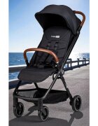 FreeON Carucior sport Bold pliabil automat roti cu suspensii de la nastere pana la 22 kg cu spatar reglabil in 3 pozitii Black