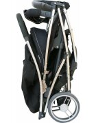 FreeON Carucior sport Lux Pliabil automat Usor 6.6 Kg Tehnologie inovatoare One-Hand Folding De la 6 luni pana la 22 kg Din aluminiu Benzi reflectorizante pe capotina BeigeBlack