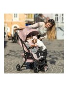 FreeON Carucior sport Lux Pliabil automat Usor 6.6 Kg Tehnologie inovatoare One-Hand Folding De la 6 luni pana la 22 kg Din aluminiu Benzi reflectorizante pe capotina BeigeBlack