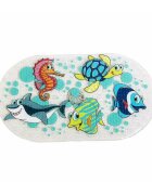 FreeON Covoras de baie antialunecare cu ventuze ocean 69x39 cm
