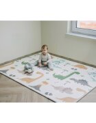 FreeON Covoras de joaca Magic Dino multicolor cu doua fete pliabil 200x150 cm