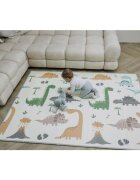 FreeON Covoras de joaca Magic Dino multicolor cu doua fete pliabil 200x150 cm