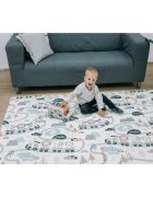 FreeON Covoras de joaca Magic Road cu doua fete pliabil protectie impotriva loviturilor 200 x 150 cm cu imprimeu pe ambele parti 0 luni+ multicolor