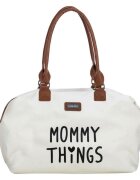 FreeON Geanta mamici Mommy things Beige spatioasa si practica cu multiple buzunare include si 2 genti mai mici